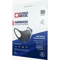 Imagem de Kit 8 Máscaras de Proteção Facial AirMask Lavável Reutilizável Alta Tecnologia Filtração  G