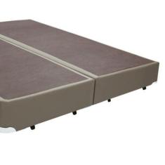 Imagem de Cama Box Queen Colchão Molas Bonnel + Box Bipartido Bege - Lord Colchõ