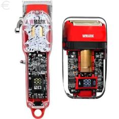 Imagem de Barbeador Elétrico Wmark E Máquina De Corte Wmark Kit 2X1