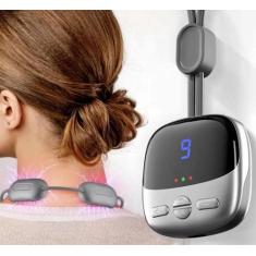 Imagem de Massageador Pescoço 4 Modos 9 Niveis Recarregável Usb - Tomate