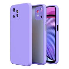 Imagem de HAII Capa fina de silicone líquido para Moto G Power 5G, com forro de microfibra resistente a arranhões, antiderrapante e com absorção de choque, capa protetora de silicone macio para Motorola Moto G