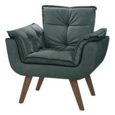 Imagem de Poltrona Opalla Base Palito 01 Lugar VERDE