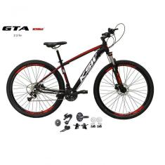 Imagem de Bicicleta Aro 29 Ksw Xlt Kit 2x9 Sunrun Freio Disco K7 11/36 Pedivela 24/38d Garfo Trava - Preto/vermelho/branco Tam.15