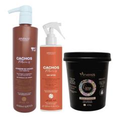 Imagem de Kit Arvensis Cachos Ativador Crespo Day After Geleia Suave