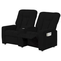 Imagem de Poltrona Dupla Reclinável para Cinema Jetta MX8 Suede Pena B-379 - Matrix