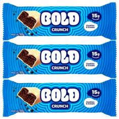 Imagem de Bold Crunch Barra De Proteína Cookies & Cream Contendo 3 Unidades