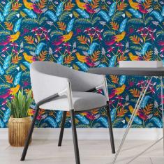 Imagem de Papel De Parede Adesivo Folhas N013043 Rolo 0,58X3M