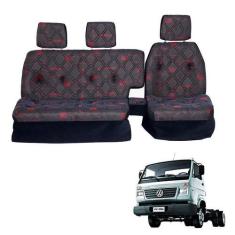 Imagem de Sofá Cama Banco Completo Euro 5 Cabine Grande Vermelho - Pampa