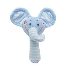 Imagem de Chocalho Bastão Elefantinho - Azul - Antialérgico - 16 cm - CAS Brinquedos