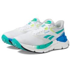 Imagem de Reebok Tênis feminino Floatzig Symmetros, Branco/verde desencadeado/azul cinético, 36