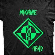Imagem de Camiseta Machine Head  e Verde em Silk 100% Algodão