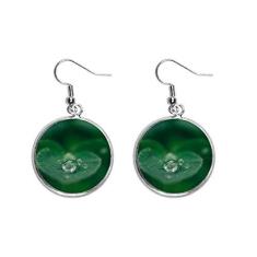 Imagem de Brinco feminino Dewdrop Leaf Plant Nature Picture Ear Pendente Silver Drop Jewelry
