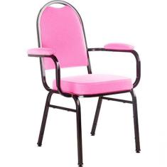 Imagem de Cadeira Com Braços Para Auditórios Linha Hotel Rosa