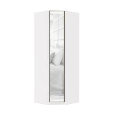 Imagem de Guarda Roupa Modulado Canto 1 Porta 83cm Branco Com Espelho