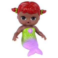 Imagem de Boneca Acqua Marina Sereia Menina De Vinil Brinquedo Macio - Super Toy