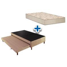 Imagem de Bicama Box+Colchão Polar D33 Pérola Clean Solteiro 88