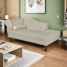 Imagem de Diva Recamier Diana 130cm Lado Direito Linho - Amarena Móveis