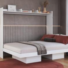 Imagem de Cama Casal Articulável Horizontal 140 195cm X 156,8cm X 151cm Branco