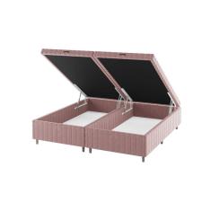 Imagem de Base Box Baú Ibiza 35cm 2,03m 1,93m Turkey Rose