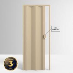 Imagem de Porta Sanfonada de PVC 210x97cm Permatti Bege Liso