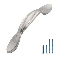 Imagem de Asidrama Pacote com 10 puxadores de armário de cozinha de níquel acetinado escovado de 76 mm, puxadores de armário de cozinha para puxadores de gaveta de armário, puxadores de cômoda