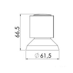 Imagem de Acabamento para registro 1/2" 3/4" e 1" C40 cromado Esteves