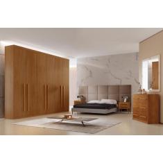 Imagem de Guarda Roupa Casal 100% Mdf 6 Gavetas - Pernambuco-Imbuia - Móveis Ruf