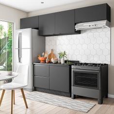 Imagem de Cozinha Completa Bartira Linea com 5 Portas, 3 Gavetas e 2 Prateleiras - 280cm de largura