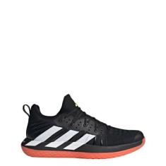 Imagem de adidas Tênis masculino Stabil Next Gen de handebol, Core Black/Cloud White/Lucid Lemon, 37