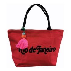 Imagem de Bolsa Feminina Praia Modelo Rio De Janeiro Grande  - Tem Tudo OnLine, 
