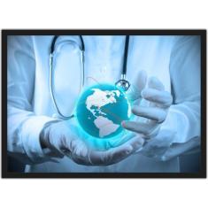 Imagem de Quadro Decorativo Medicina Consultórios Médicos Decorações Com Moldura