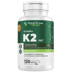 Imagem de Vitamina K2 Mk-7 120 Cápsulas 500mg Menaquinona 7 Econômica