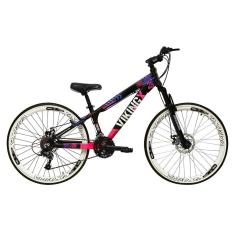 Imagem de Bicicleta 26 Vikingx Tuff 21v Alumínio X25 X-25 Freeride DH Aros Vmaxx Freios Hidráulicos (óleo)-Unissex