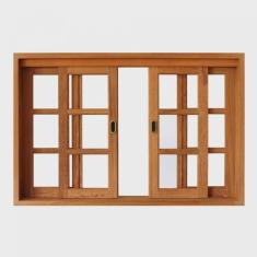 Imagem de Janela de Correr Quadriculado Madersilva 1,20m x 1,40m