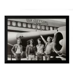 Imagem de Quadro Led Zeppelin Banda Rock Foto Poster Moldurado