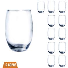Imagem de Conjunto 12 Copos Vidro Bellagio 450ml Grande Transparente