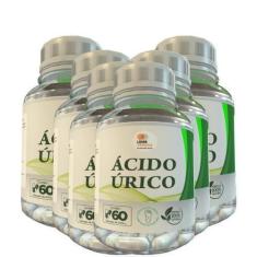 Imagem de Ácido Úrico - 60 Cáps 500Mg Kit Com 6 Potes - Lider Vendas
