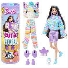 Imagem de Boneca Articulada Barbie Cutie Reveal Zebrinha Colorida Com 10 Surpres