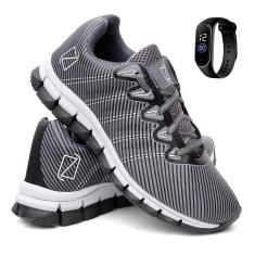 Imagem de Tênis P/ Academia Treino Masculino Ultra Leve + Relógio-Masculino