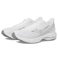Imagem de Mizuno Tênis de corrida masculino Wave Rider 28, Branco-cinza definitivo, 38