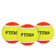 Imagem de Bola de Tênis Titan Kids Laranja Estágio 2 - Pack com 03 Unidades