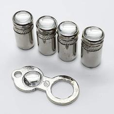 Imagem de Tampa Bico Valvula Antifurto Capa Cromado - SEM LOGO