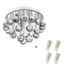 Imagem de Lustre Cristal Legitimo Classic Round 25x20 c/ Lâmpadas 6000