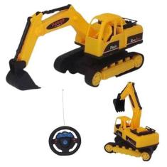 Imagem de Trator Retro Escavadeira Controle Remoto Truck Construtor - DDG TOYS
