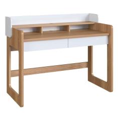 Imagem de Escrivaninha 2 Gavetas 128 Cm 28000 Hanover Branco Artesano Hanover Branco