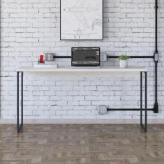 Imagem de Mesa Dynamica 150x50x75cm Snow - Est.preta Snow - Est.preta