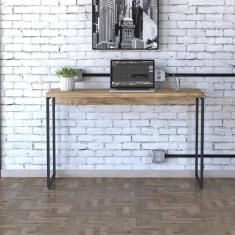 Imagem de Mesa Dynamica 120x50x75cm Carvalho - Est.preta Carvalho - Est.preta