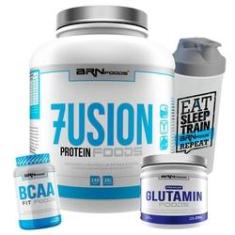 Imagem de Kit Fusion Protein + Bcaa Fit + Glutamina+ Shaker - BRN Foods