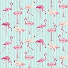 Imagem de Papel Scrapbook Litocart 30,5x30,5 LSCE-007 Flamingos e Listras