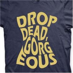 Imagem de Camiseta Drop Dead, Gorgeous Marinho e  em Silk 100% Algodão